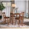 International Concepts 30 in. x 30 in. Counter Height Dining Table w/4 X-Back Stools, 24 in. Seat Height-5 Pc. Dining Set K581-3030-S6132-4 - alternate 1